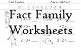 Fact Family Worksheets