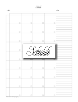 Alexia Homeschool Planner - 4x9 Schedule