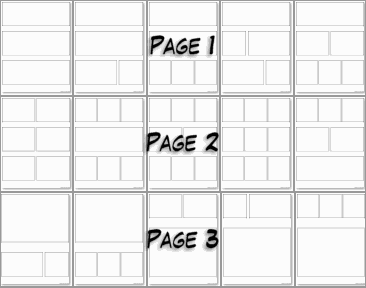 Comic Strip Templates with Story Line Generators