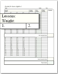 saxon grade record