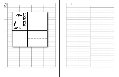 2-Page Ruled Lesson Planner - 6x5