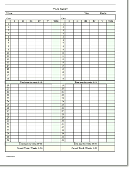 timesheet