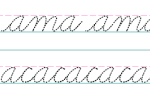 Cursive Handwriting Practice - Letter A