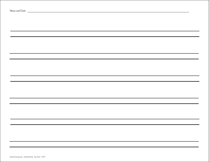 Double Line Paper - Landscape - Gray Lines