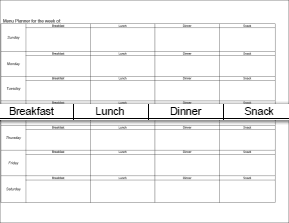 menu planner