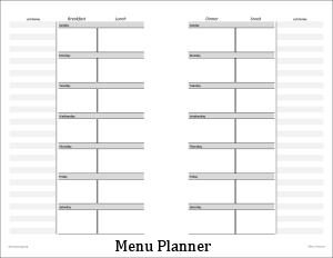 menu planner