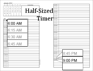 Half Sized Timer