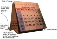 small desk calendar