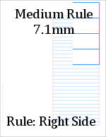 medium rule paper