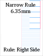 medium rule paper