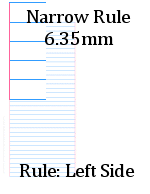 medium rule paper