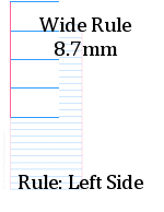 wide rule paper