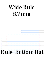 wide rule paper