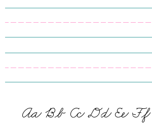 ZB Cursive Lesson Paper