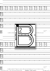 3-stroke hollow b, practice