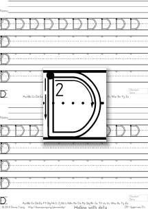 3-stroke hollow d, practice