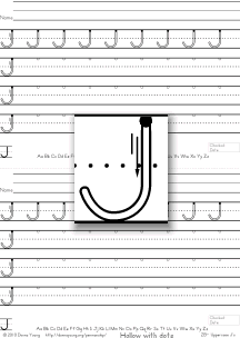 3-stroke hollow j, practice