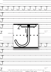 3-stroke hollow j, practice