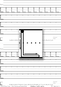 3-stroke letter l, practice