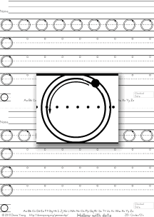 3-stroke letter o, practice