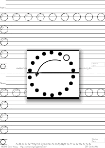 3-stroke letter o, practice