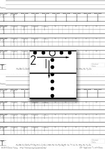 3-stroke letter t with boxes, tracing