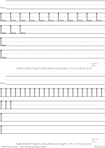 no arrows, letter l practice