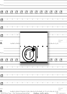 hollow, letter a, practice