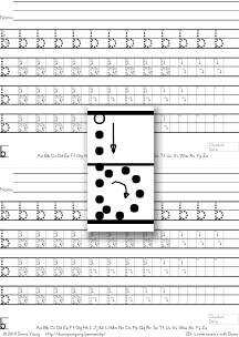 letter b with boxes, tracing