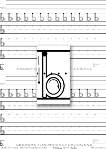 hollow, letter b, practice