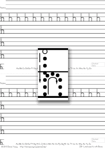 letter h, practice