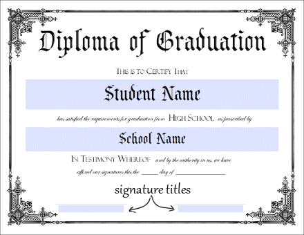 high school diploma