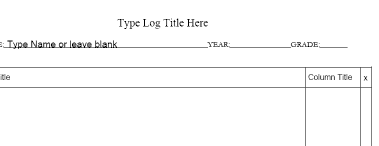 Log with 3 Columns